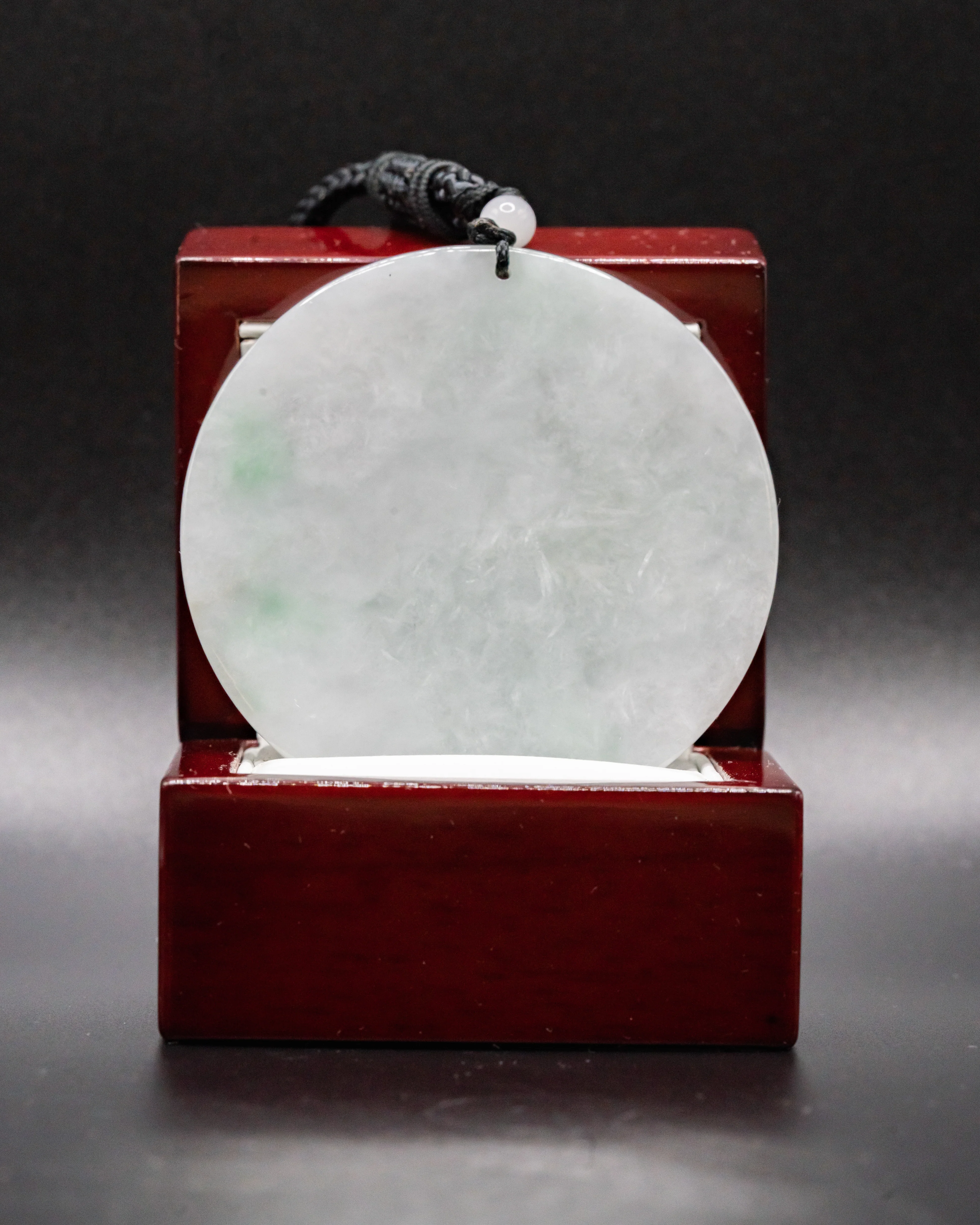 ONE OF ONE White Jade Meditating Female Buddha Pendant - Image 2
