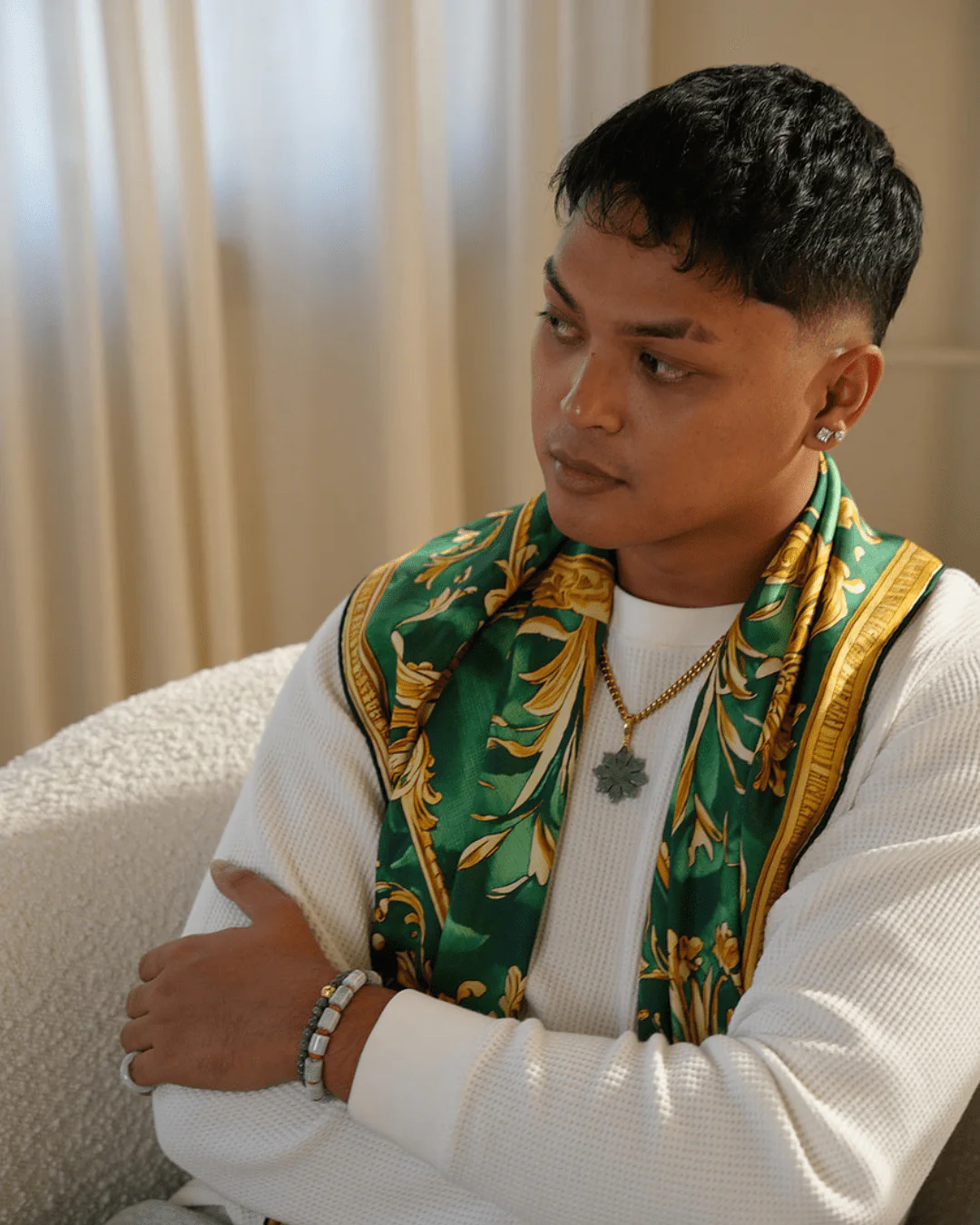 Custom Jade Jewelers Silk Scarf Bandana - Image 3