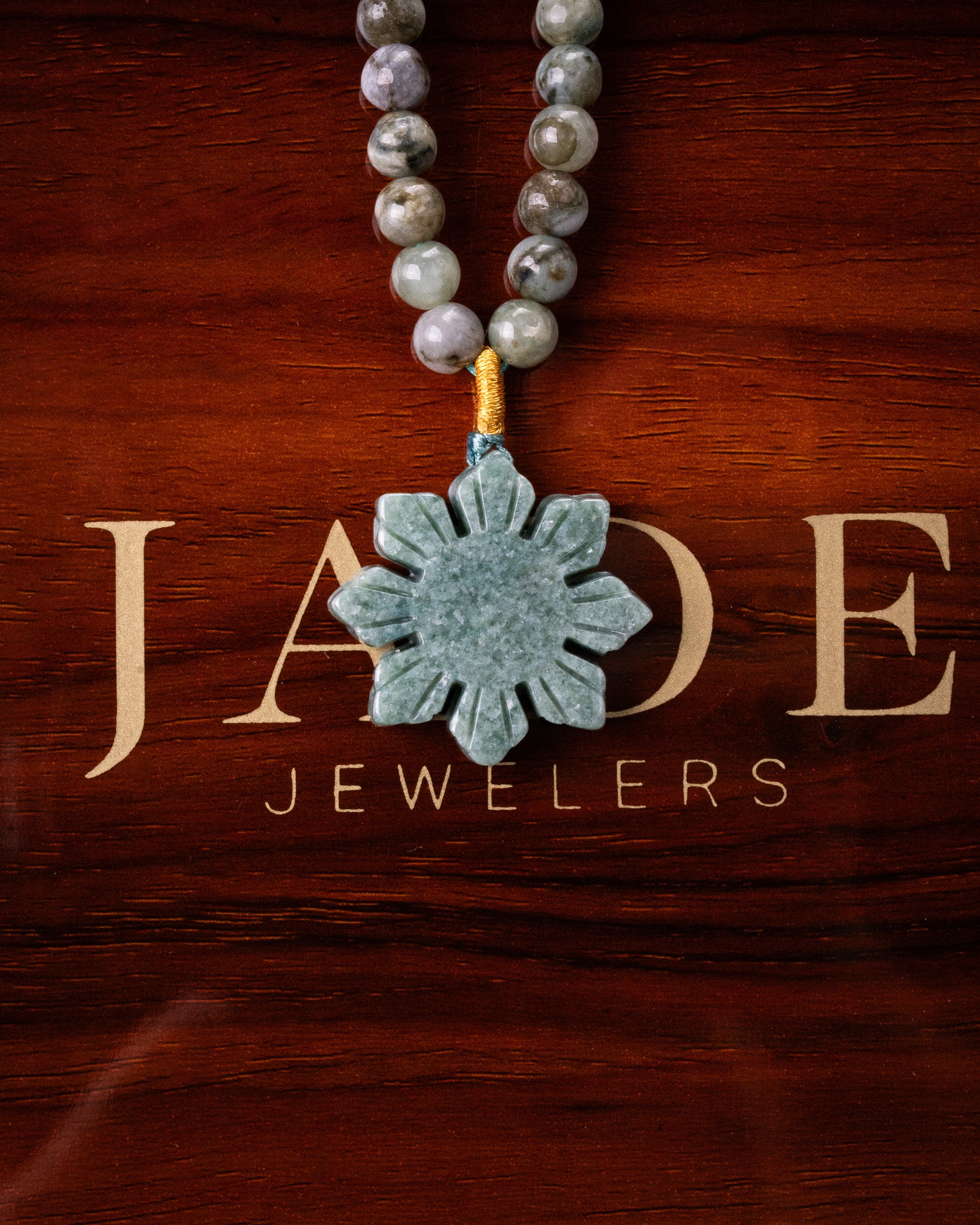 Filipino Beaded Jade Necklace - Image 3