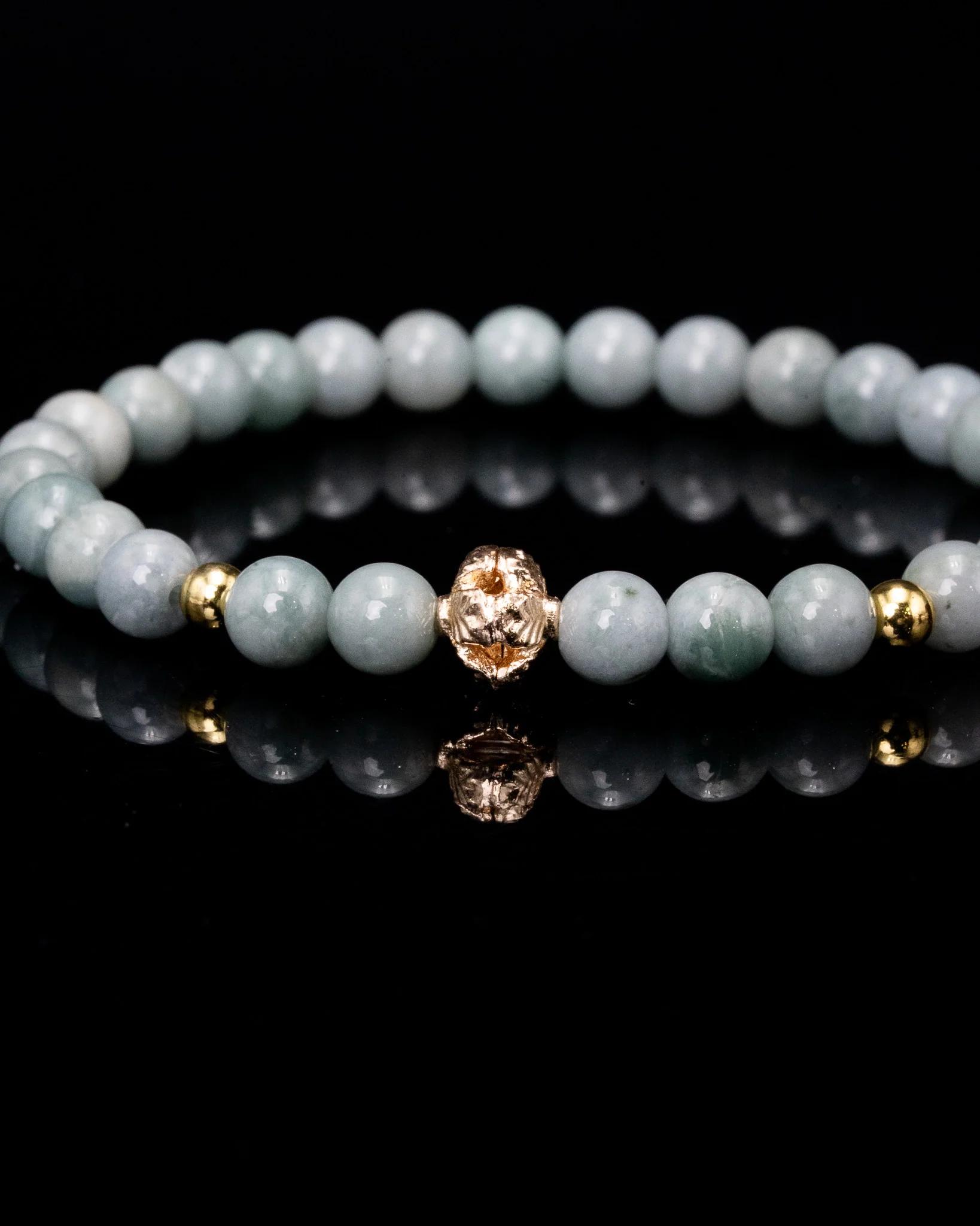 Gold Charm Prosperity Jade Bracelet - Image 2