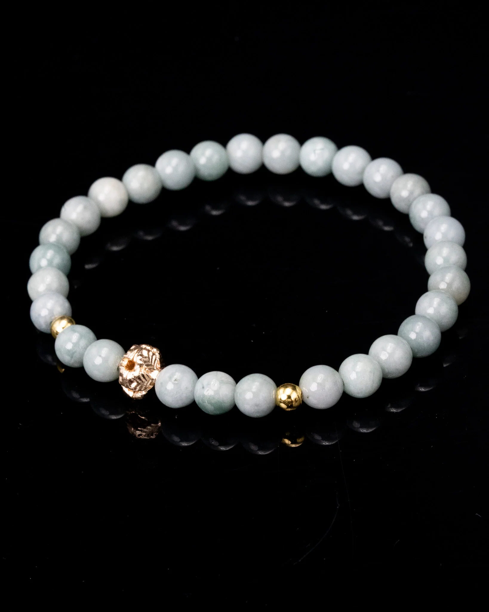 Gold Charm Prosperity Jade Bracelet - Image 3