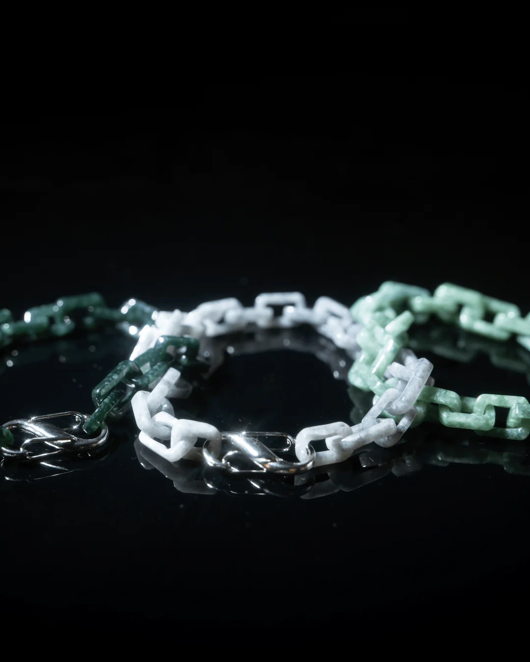 Hermes Link Jade Bracelet - Image 5