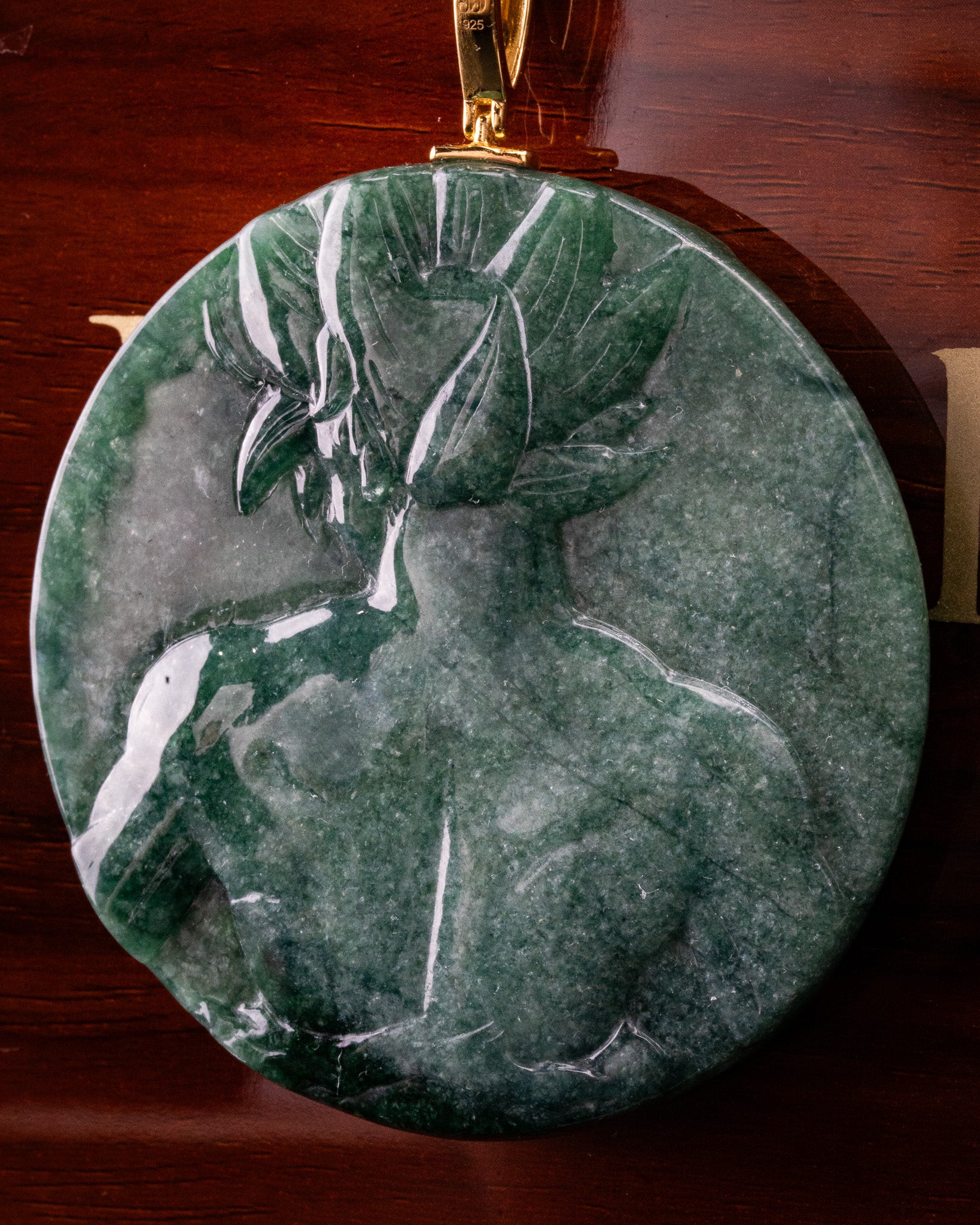 Iconic Anime Character Circular Jade Pendant - Image 6
