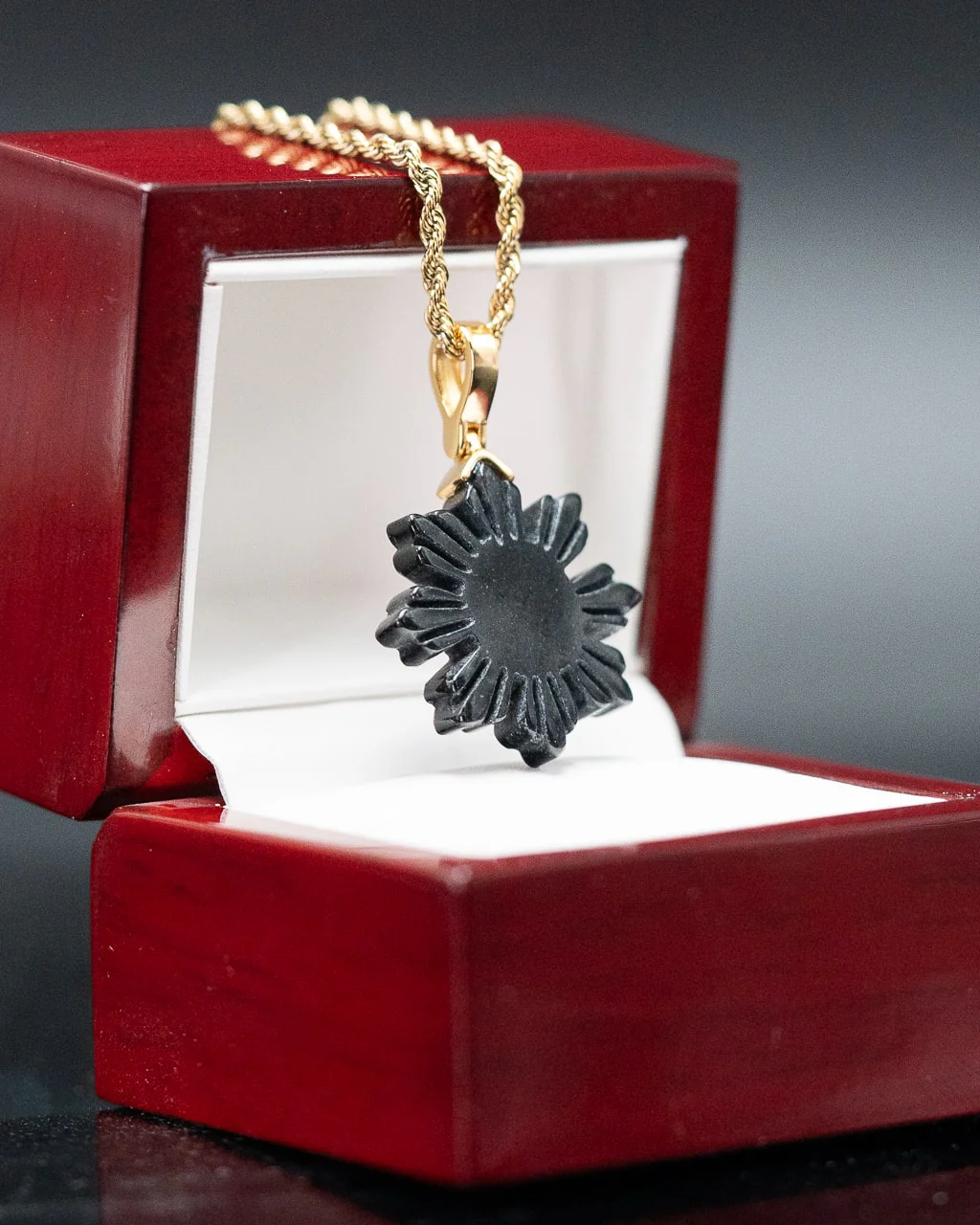 Micro Filipino Sun Jade Pendant - Image 3