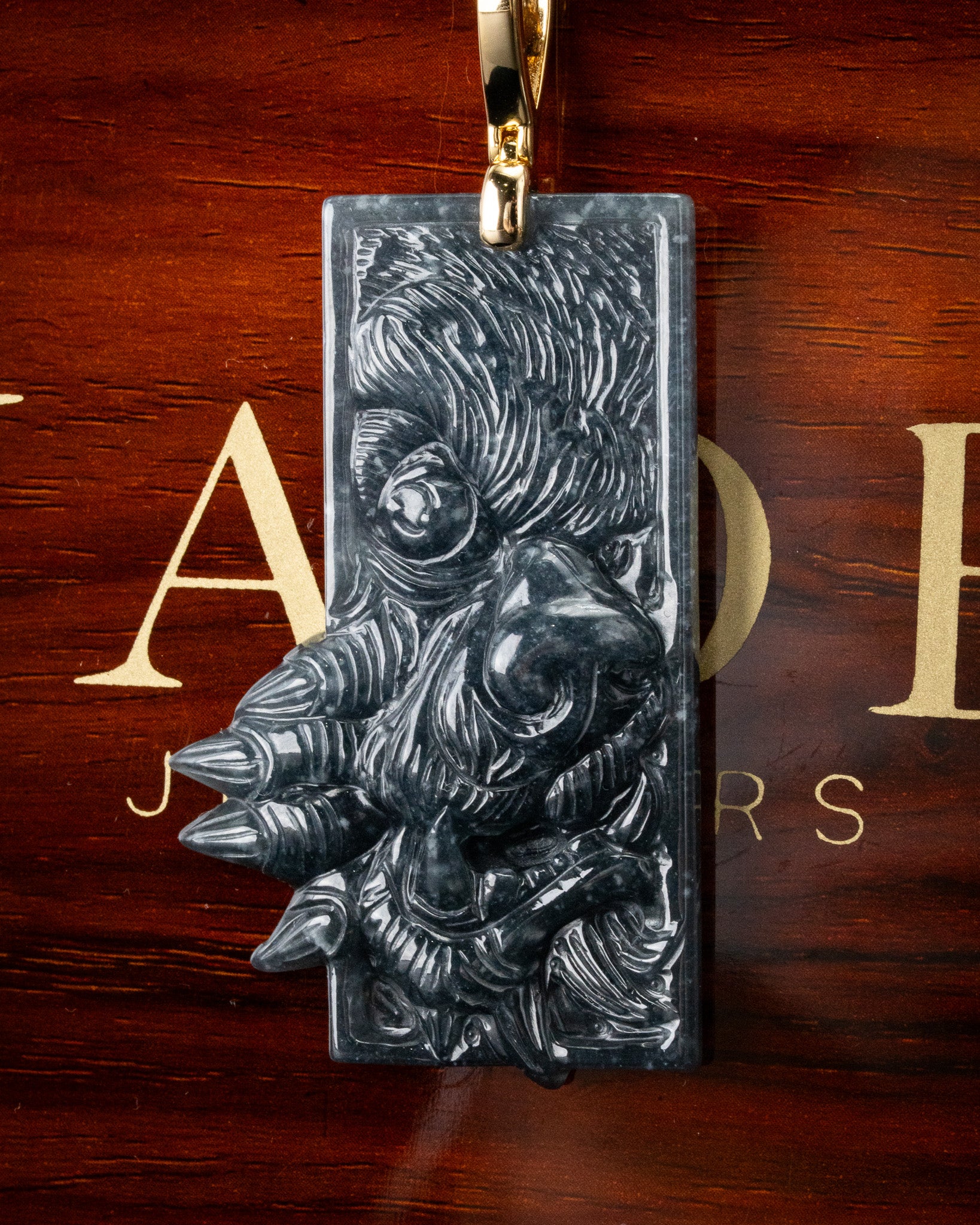 Peaking Fu Dong Pillar Jade Pendant - Image 2