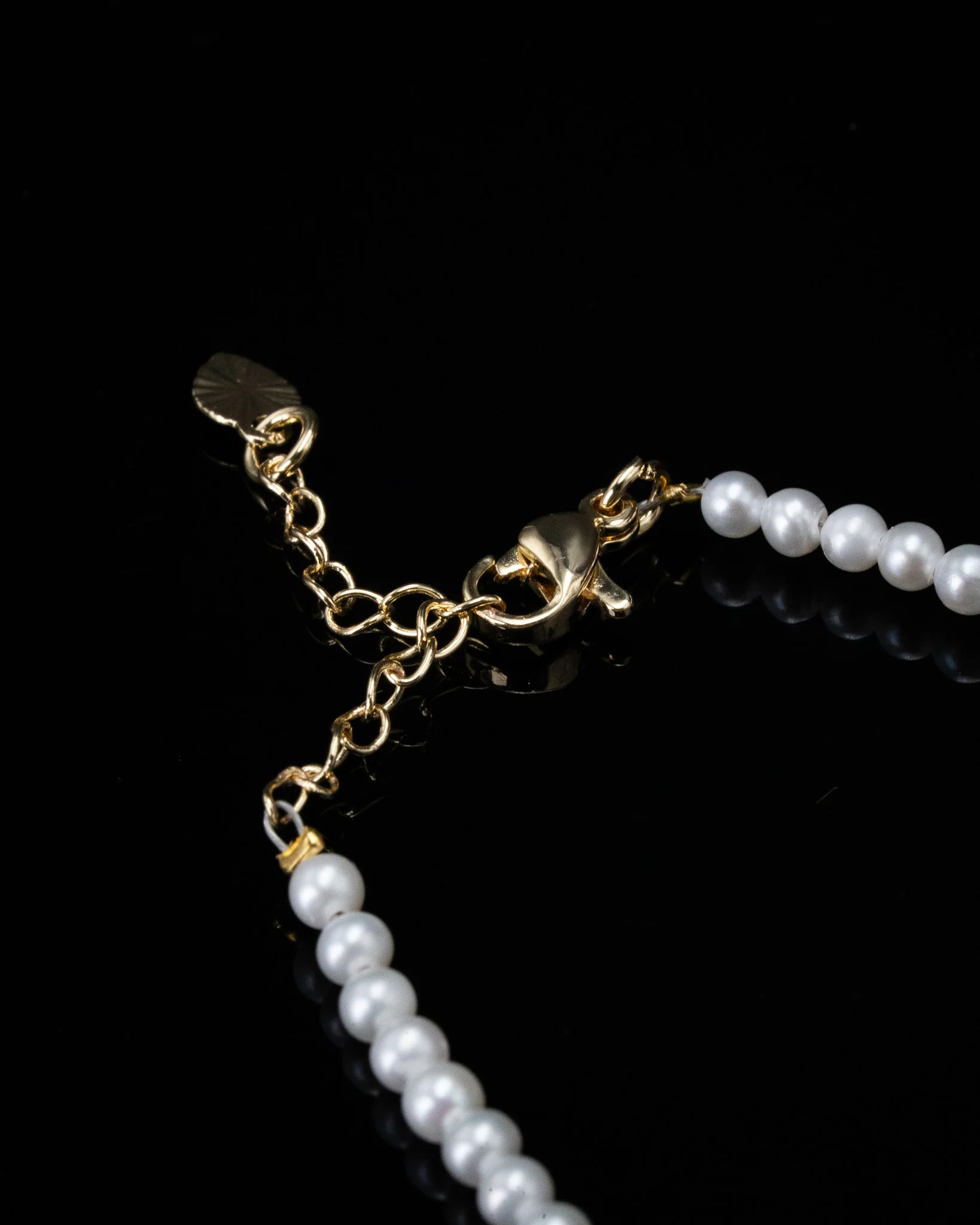 Pearl Beaded Sakura Jade Charm Bracelet - Image 2