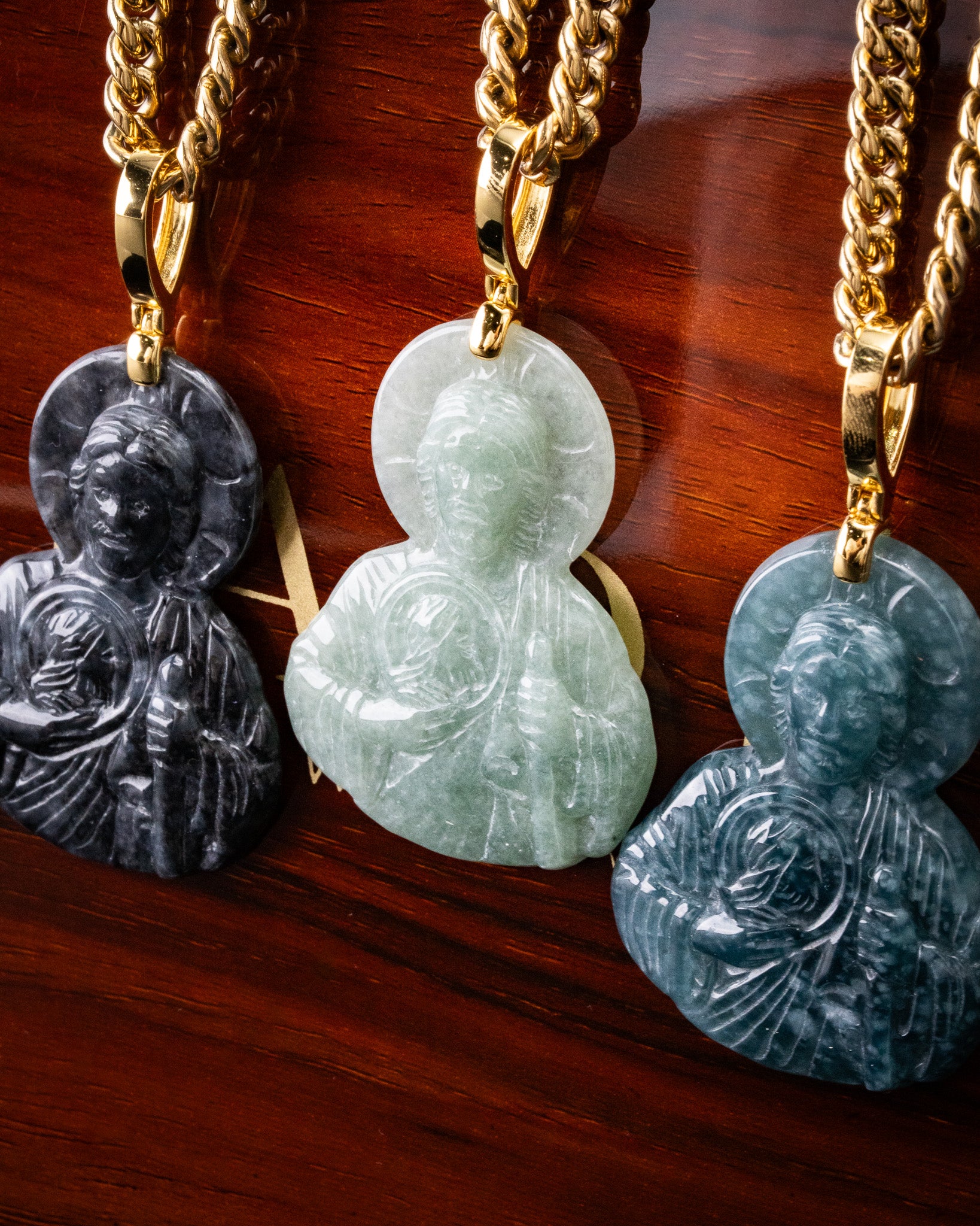 Saint Jude Jade Pendant - Image 2
