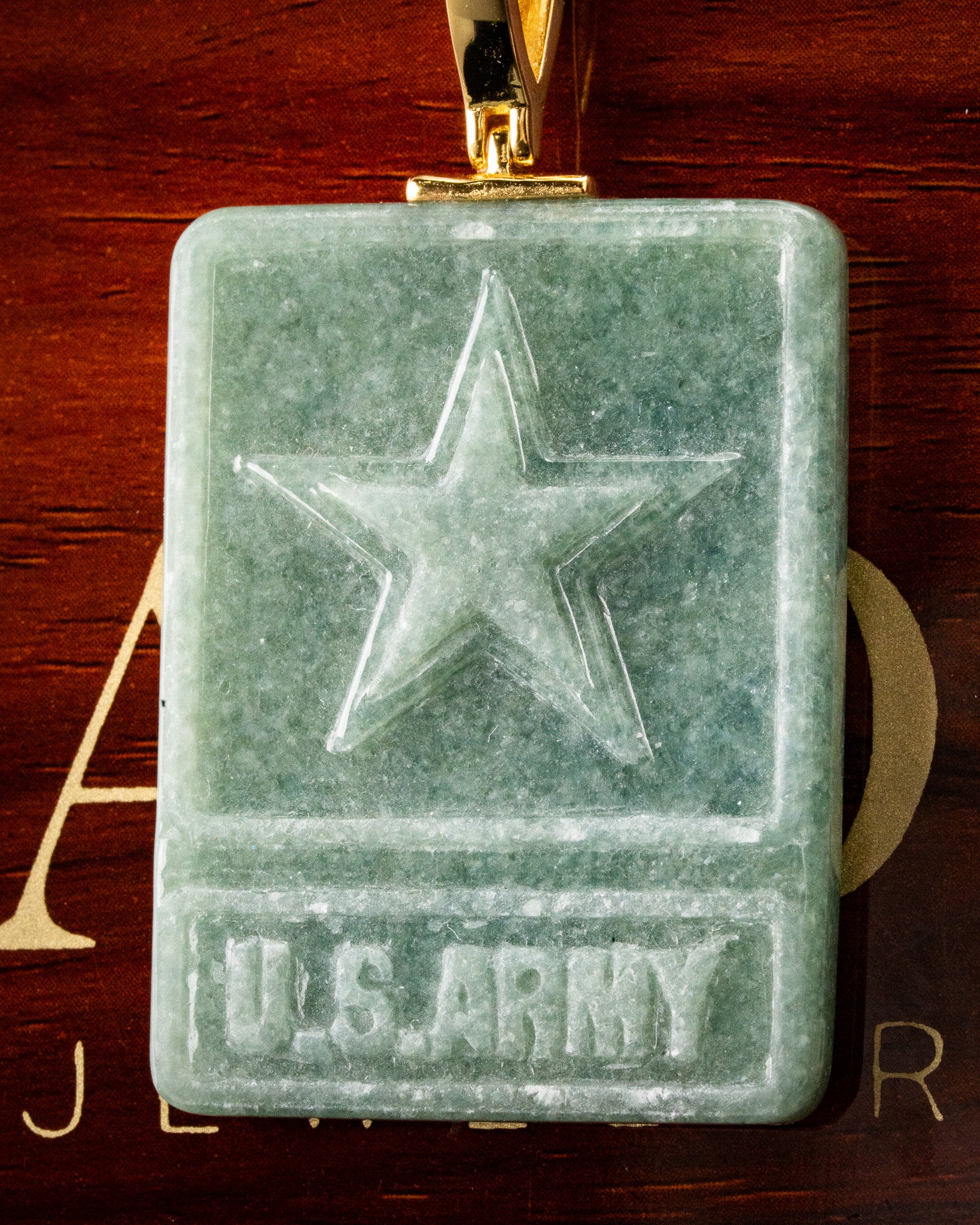 U.S Army Green Jade Pendant - Image 2