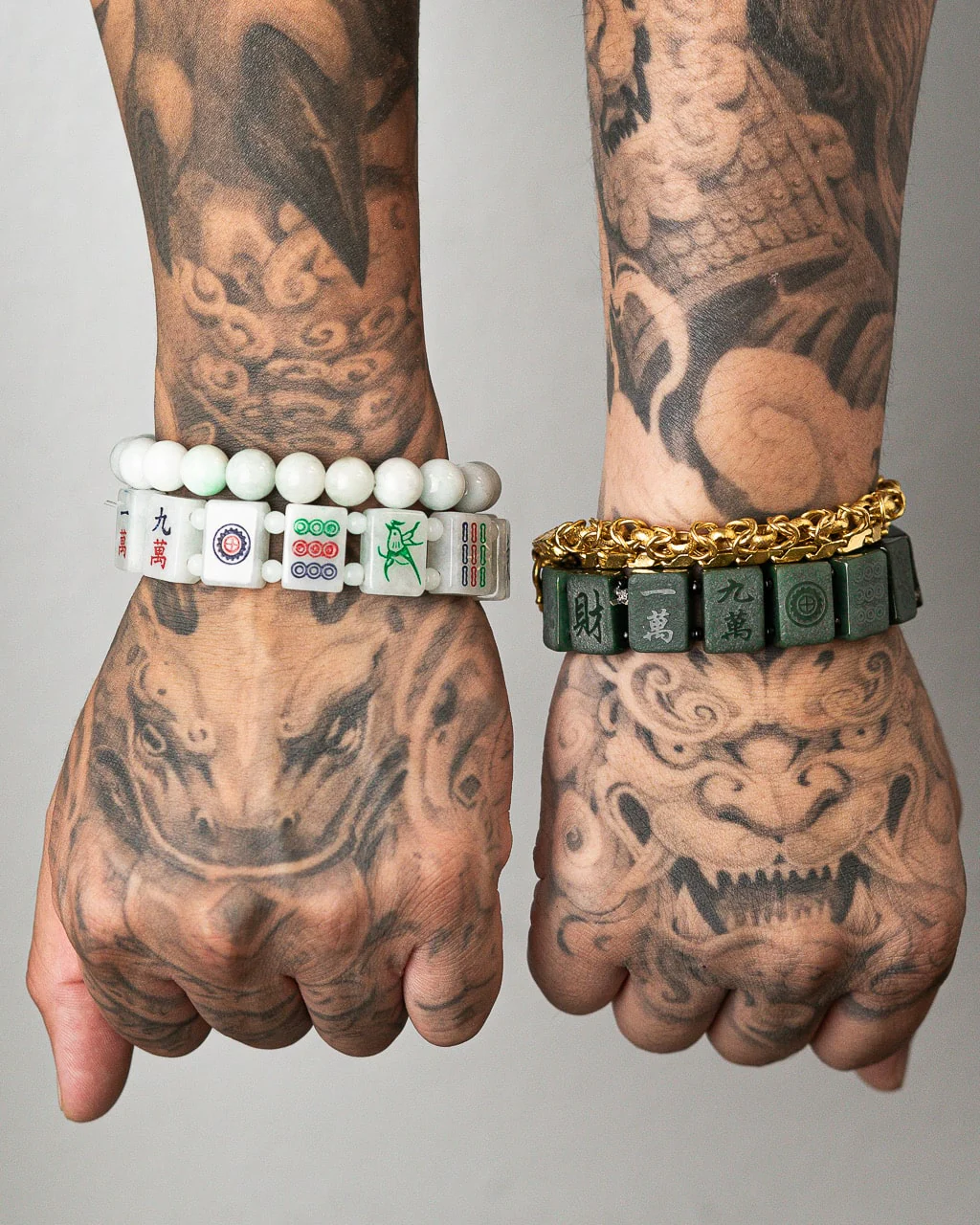 White Jade Mahjong Bracelet - Image 3